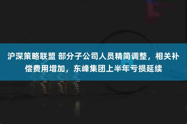 沪深策略联盟 部分子公司人员精简调整，相关补偿费用增加，东峰集团上半年亏损延续