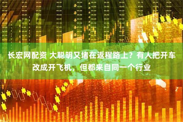 长宏网配资 大聪明又堵在返程路上？有人把开车改成开飞机，但都来自同一个行业