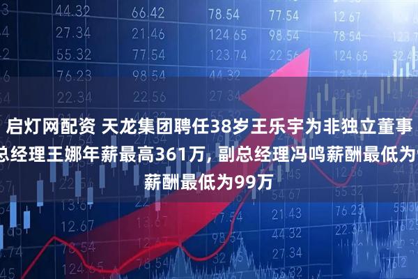 启灯网配资 天龙集团聘任38岁王乐宇为非独立董事, 副总经理王娜年薪最高361万, 副总经理冯鸣薪酬最低为99万