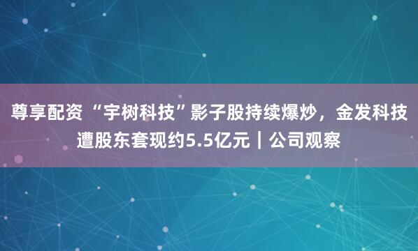 尊享配资 “宇树科技”影子股持续爆炒,金发科技遭股东套现约5.5亿元|公司观察